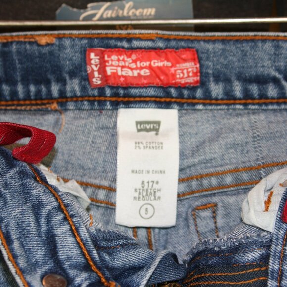 Girl's 517 Levi's Flair Denim Jeans - Picture 3 of 5